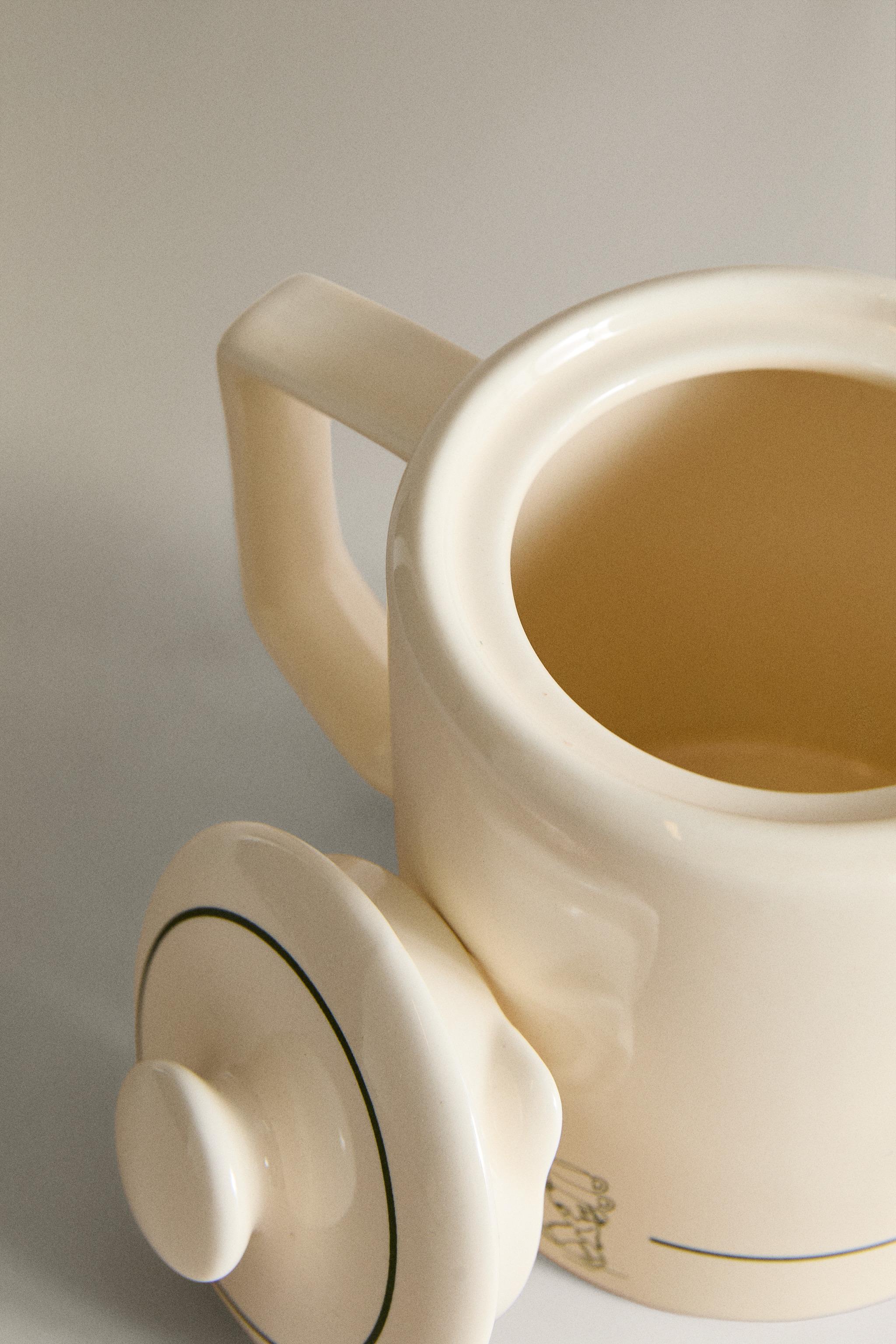 STONEWARE TEAPOT